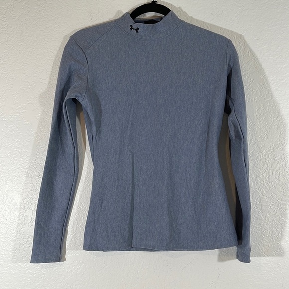 Under Armour Women's Active Warm Long Sleeves T-Shirt Size Large - Picture 2 of 8